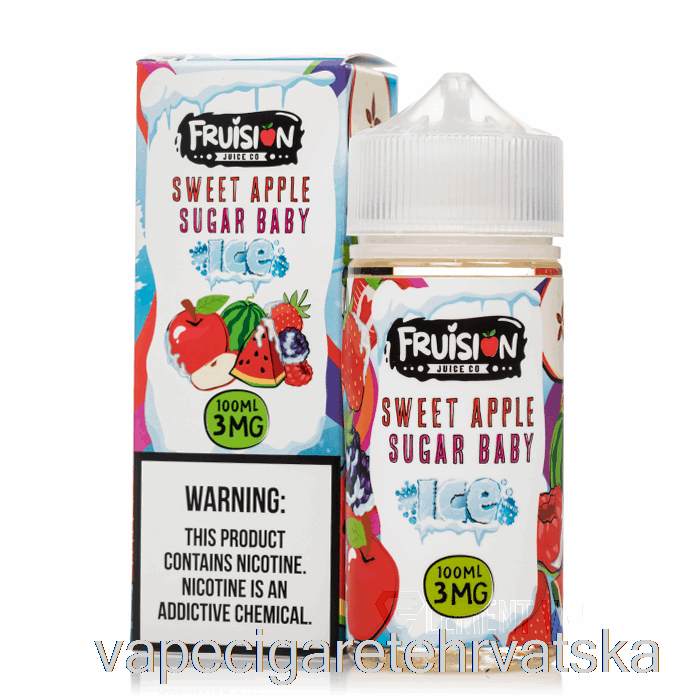 Vape Cigarete Iced Slatka Jabuka šećer Baby - Fruision Juice Co - 100ml 0mg